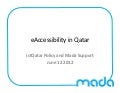 Digital Doha Summit - eAccessability in Qatar