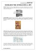 Vocabulario Introducción al arte