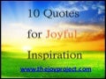 10 quotes for joyful inspiration
