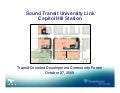 Capitol Hill Transit Oriented Development Open House