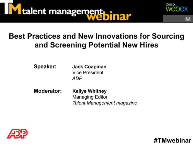 Best Practices and New Innovations ...