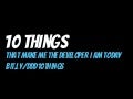 10 practices that make me the developer I am today