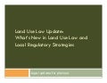 9/10 SAT 8:30 | Land Use Law Update - What's New