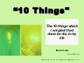 10 things