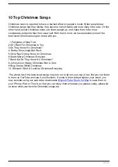 10 Top Christmas Songs