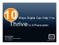 10 Ways Digital Can Help You Thrive in a Recession