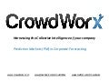 CrowdWorx Collective Intelligence Enterprise Prediction Markets