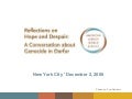 Reflections on Hope and Despair: AJWS Darfur Luncheon
