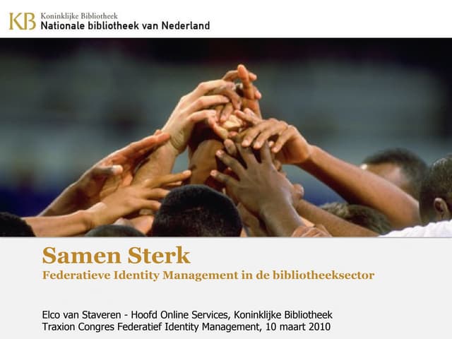 Federatief Identity Management in d...