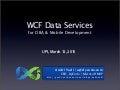 WCF Data Services - Office Business Application &amp; iPhone
