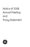 GE# 2006 Proxy Statement 