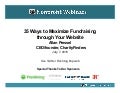 35 Ways To Maximize Fundraising Through Your Website