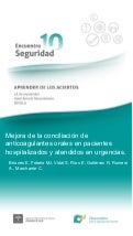 Mejora de la conciliación de anticoagulantes orales en pacientes hospitalizados y atendidos en urgencias 