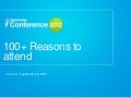 100+ Reasons to Attend ShesConnected Conferene ce