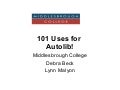 101 Uses For Autolib