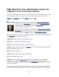 Right-Sizing the Security and Information Assurance for Companies, a Core-versus-Context Journey