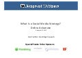 What is a Social Media Strategy?