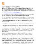 The Home Depot Announces First Quarter Results