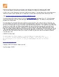 The Home Depot Announces Investor and Analyst Conference February 28, 2007