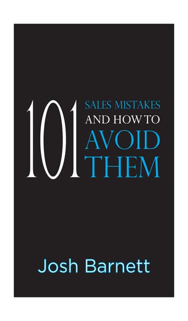 101 Sales Mistakes and How To Avoid...