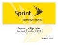 sprint nextel Quarterly Presentations 2006 2nd 