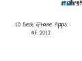 10 Best iPhone Apps of 2012