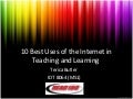 10 best uses of the internet in teaching