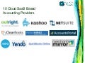 10 Cloud SaaS Based Accounting Providers