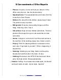 10 Commandments of Office Etiquette