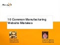 10 Common Manufacturing Website Mistakes