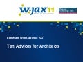 Ten Advices for Architects