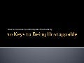 10 Keys To Being Unstoppable