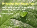 10 nasihat untuk atasi masalah wang