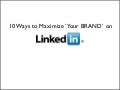 LinkedIn 10/10 2011 Pt2