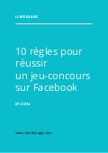 10 règles pour réussir son concours sur Facebook