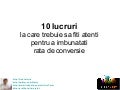 10 sfaturi despre optimizarea conversiilor