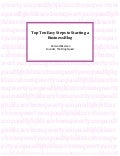 Top Ten Easy Steps to Starting a Business Blog