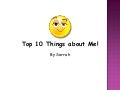 10 things about_me sarrah