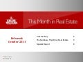 This Month in Real Estate for Canada - October 2011