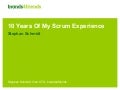 10 Years of My Scrum Experience