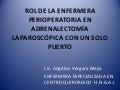Adrenalectomia laparoscopica con un solo puerto - CICAT-SALUD