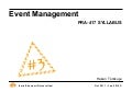 Event Management 111103ieu
