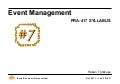 Event Management 111208ieu