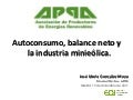 José María González Moya ·  Autoconsumo, balance neto y la industria minieólica