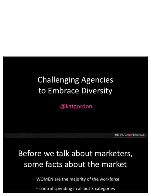 Challenging Agencies to Embrace Diversity