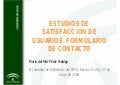 Estudios de satisfaccion de usuarios. Formulario de contacto