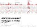 Front page Analysis. Background+Tool UI