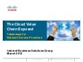 The Cloud Value Chain Exposed – Takeaways for Network Service Providers