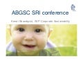 SCA&rsquo;s Presentation from the ABGSC SRI conference, June 12 - 2012