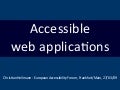 Accessible web applications